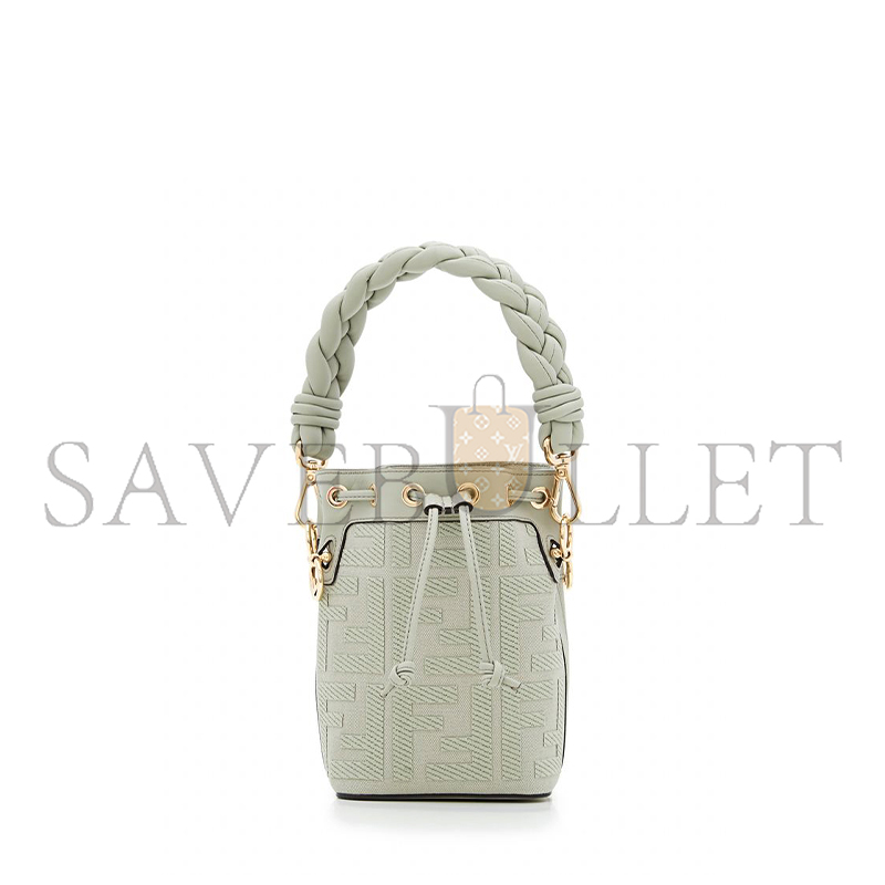 F**di embossed ff canvas mon tresor mini bag 8bs010anxdf1k3b (18*12*10cm)